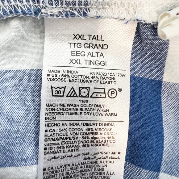 Old Navy Flutter Sleeve Tiered Maxi Dress Women's XXL Tall Blue Gingham Beach - Picture 7 of 7